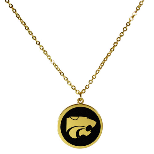 Kansas St. Wildcats Gold Tone Necklace