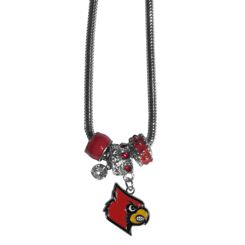 Louisville Cardinals Euro Bead Necklace