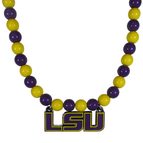 LSU Tigers Fan Bead Necklace