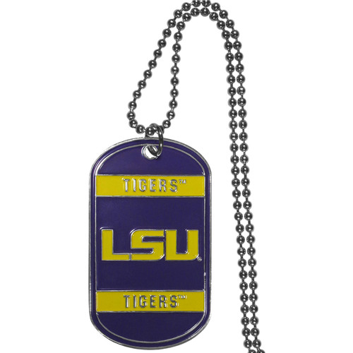LSU Tigers Tag Necklace