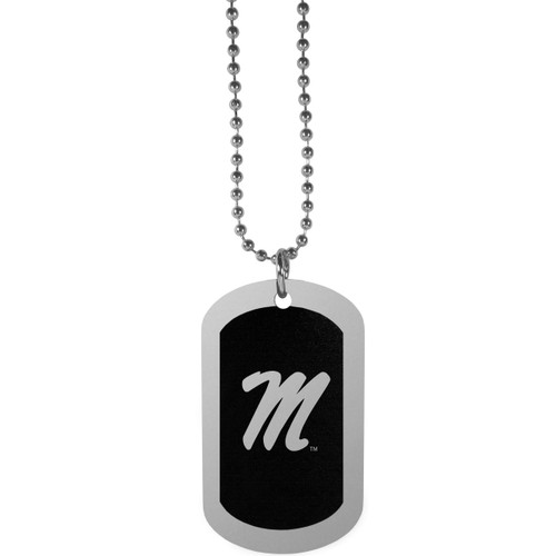 Mississippi Rebels Chrome Tag Necklace