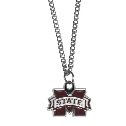 Mississippi St. Bulldogs Chain Necklace with Small Charm