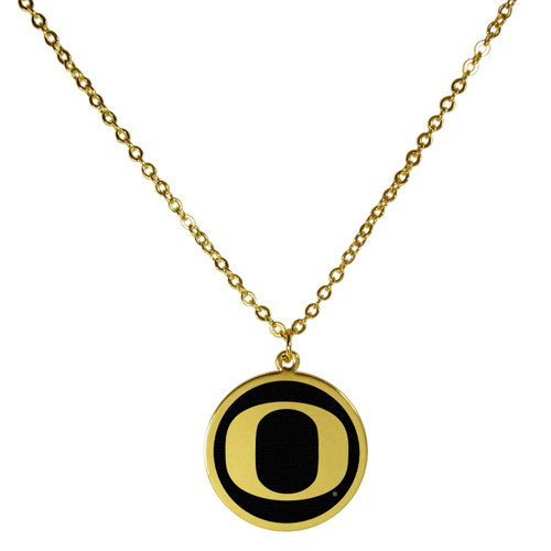 Oregon Ducks Gold Tone Necklace