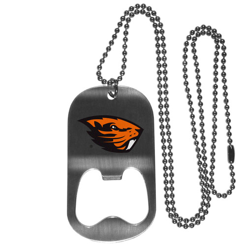 Oregon St. Beavers Bottle Opener Tag Necklace