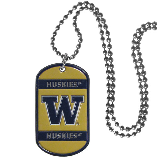 Washington Huskies Tag Necklace