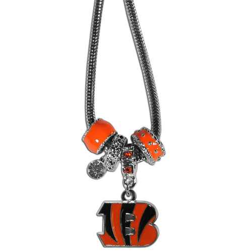 Cincinnati Bengals Euro Bead Necklace