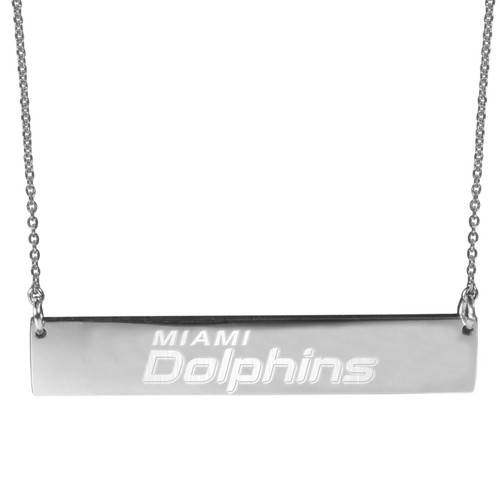 Miami Dolphins Bar Necklace