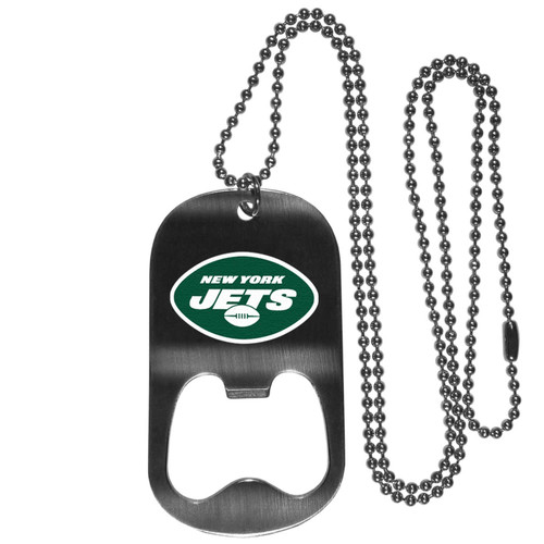 New York Jets Bottle Opener Tag Necklace