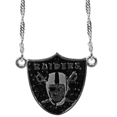 Las Vegas Raiders Crystal Logo Necklace