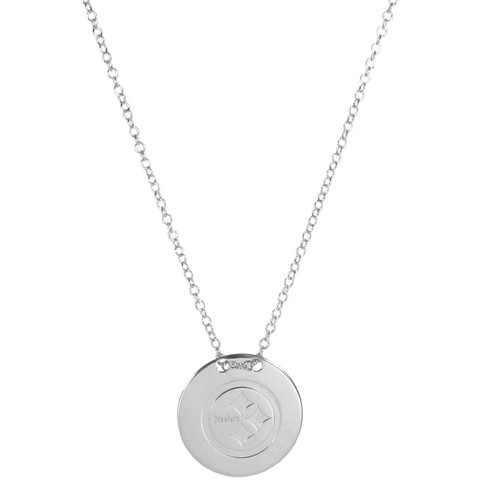 Pittsburgh Steelers Silver Necklace with Round Pendant