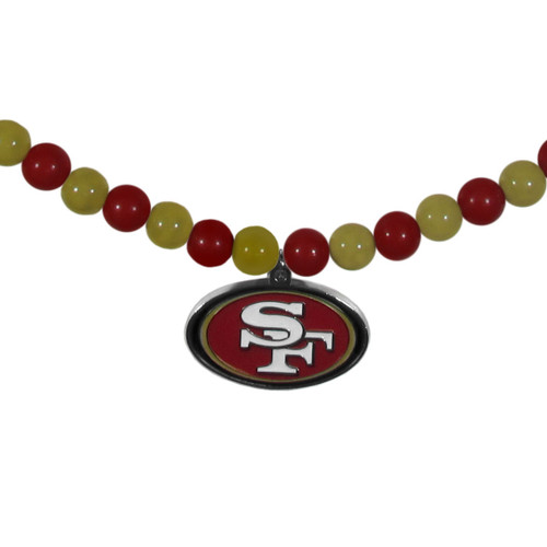 San Francisco 49ers Fan Bead Necklace