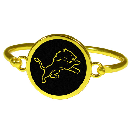 Detroit Lions Gold Tone Bangle Bracelet