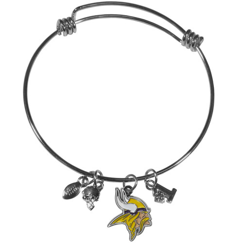 Minnesota Vikings Charm Bangle Bracelet