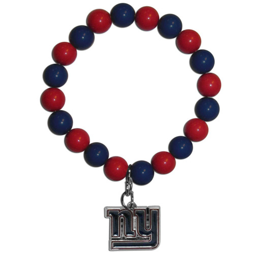 New York Giants Fan Bead Bracelet