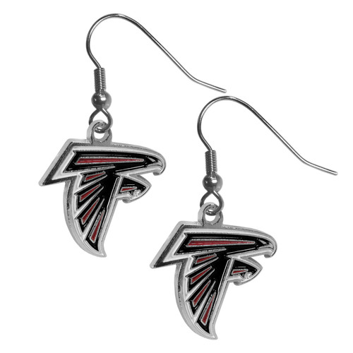 Atlanta Falcons Chrome Dangle Earrings