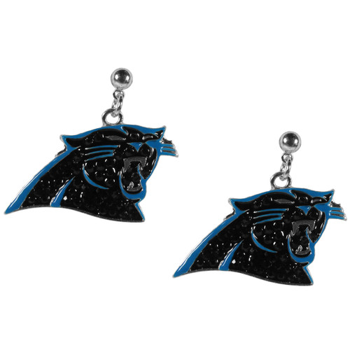 Carolina Panthers Crystal Stud Earrings
