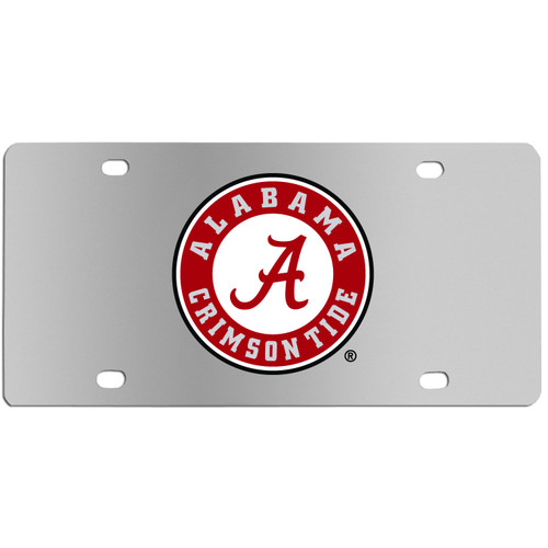 Alabama Crimson Tide Steel License Plate Wall Plaque