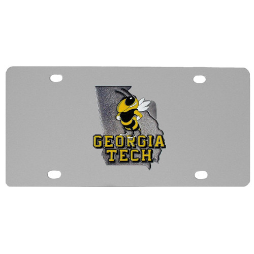 Georgia Tech Yellow Jackets Steel License Plate