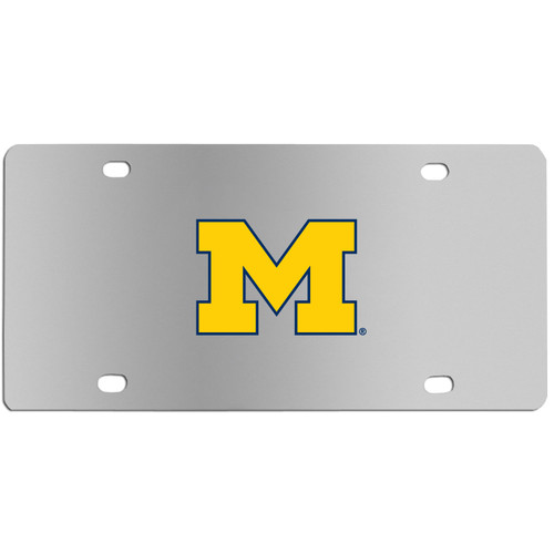 Michigan Wolverines Steel License Plate Wall Plaque