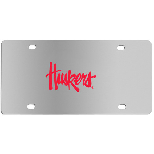 Nebraska Cornhuskers Steel License Plate Wall Plaque