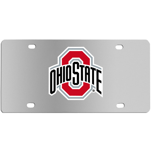 Ohio St. Buckeyes Steel License Plate Wall Plaque