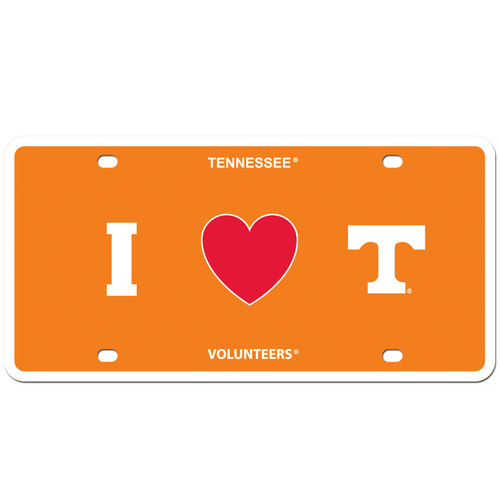 Tennessee Volunteers Styrene License Plate