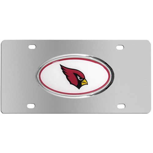Arizona Cardinals Steel License Plate, Dome