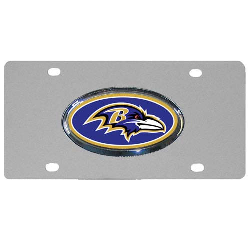 Baltimore Ravens Steel License Plate, Dome