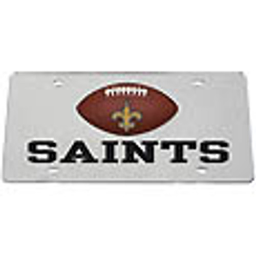New Orleans Saints Mirrored License Plate