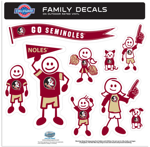 Florida St. Seminoles Family Decal Set Large