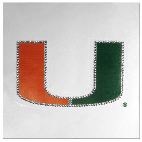 Miami Hurricanes Vinyl Bling Decal