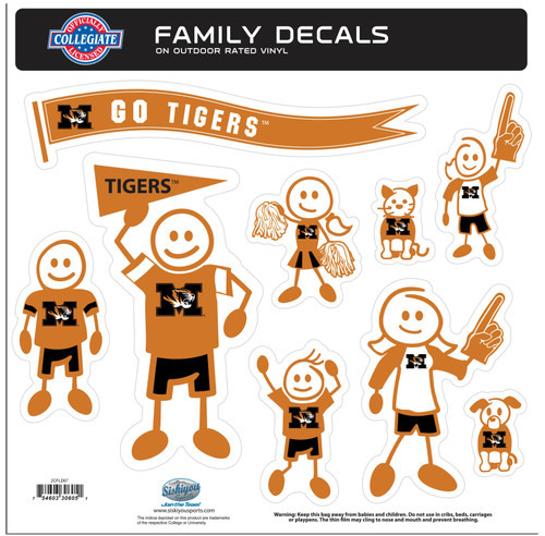 Missouri Tigers Family Decal Set Large