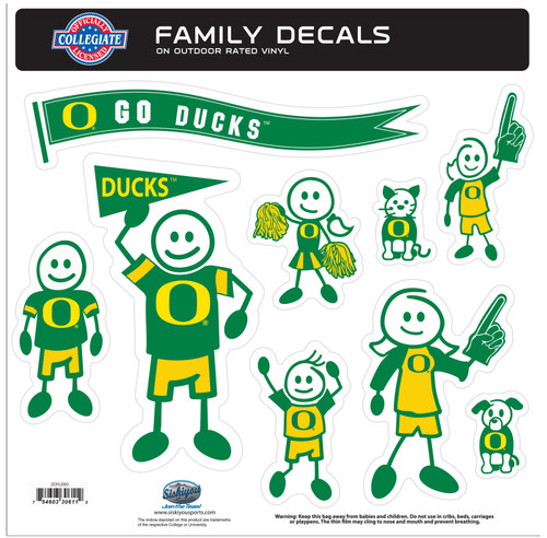 Oregon Ducks Family Decal Set Large