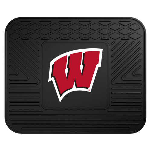 University of Wisconsin - Wisconsin Badgers Utility Mat W Primary Logo Black