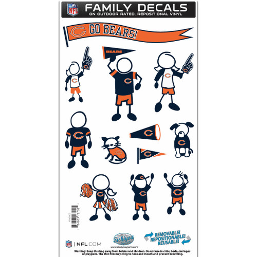 Chicago Bears Family Decal Set Medium