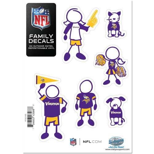 Minnesota Vikings Family Decal Set Small