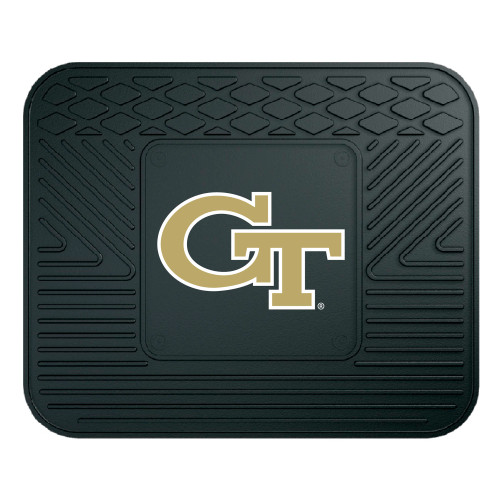 Georgia Tech - Georgia Tech Yellow Jackets Utility Mat Interlocking GT Primary Logo Black