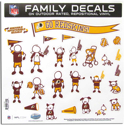 Washington Commanders Family Decal Set Large