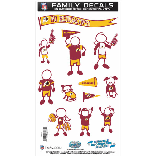 Washington Commanders Family Decal Set Medium