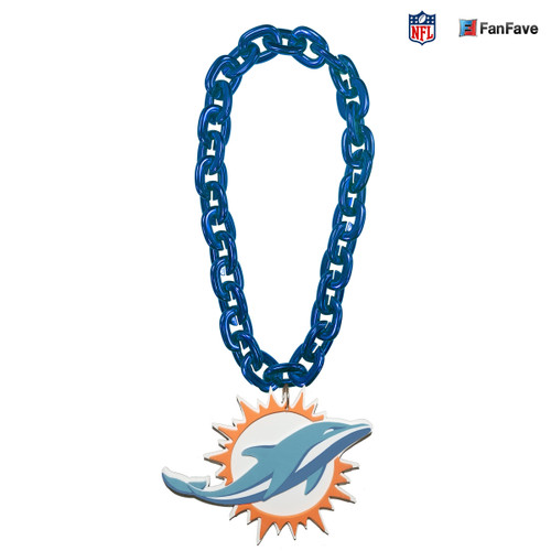 Miami Dolphins FanChain Turquoise