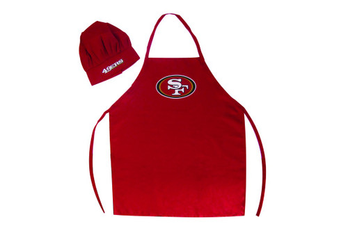 San Francisco 49ers Apron and Chef Hat Set