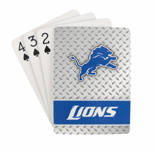 Detroit Lions Playing Cards - Diamond Plate