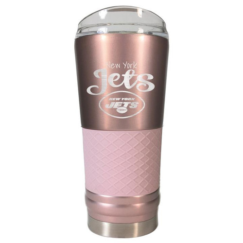 New York Jets 24 Oz. Rose Gold Draft Tumbler