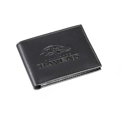 Baltimore Ravens Leather Blackout Bi-fold Wallet