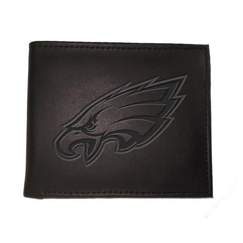 Philadelphia Eagles Leather Blackout Bi-fold Wallet