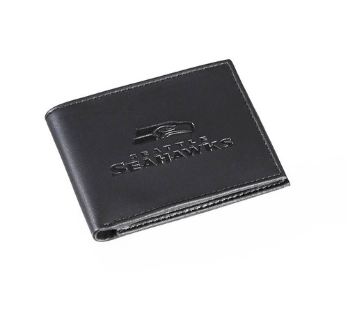 Seattle Seahawks Leather Blackout Bi-fold Wallet