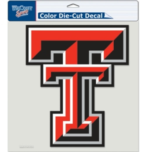 Texas Tech Red Raiders Decal 8x8 Die Cut Color