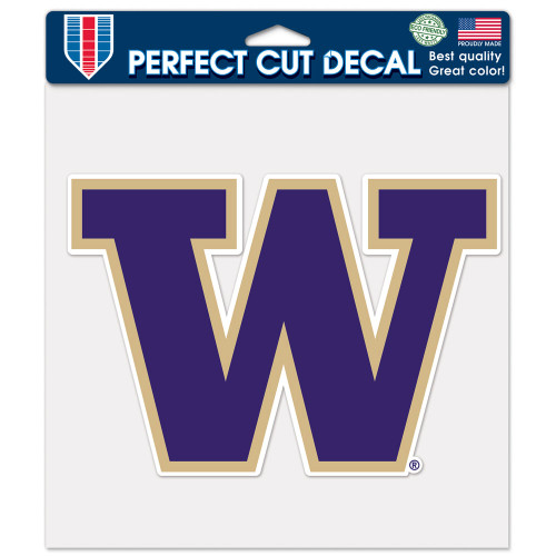 Washington Huskies Decal 8x8 Die Cut Color