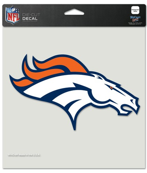 Denver Broncos Decal 12x12 Die Cut Color
