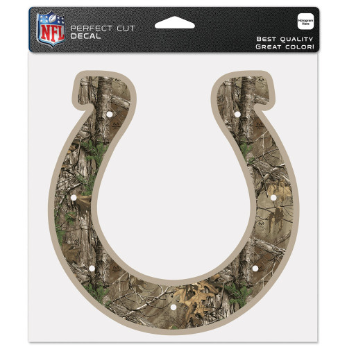 Indianapolis Colts Decal 8x8 Perfect Cut Camo